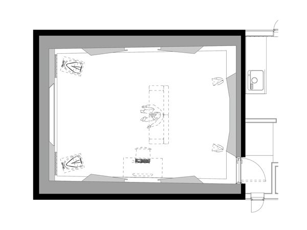 オーディオルーム間取り